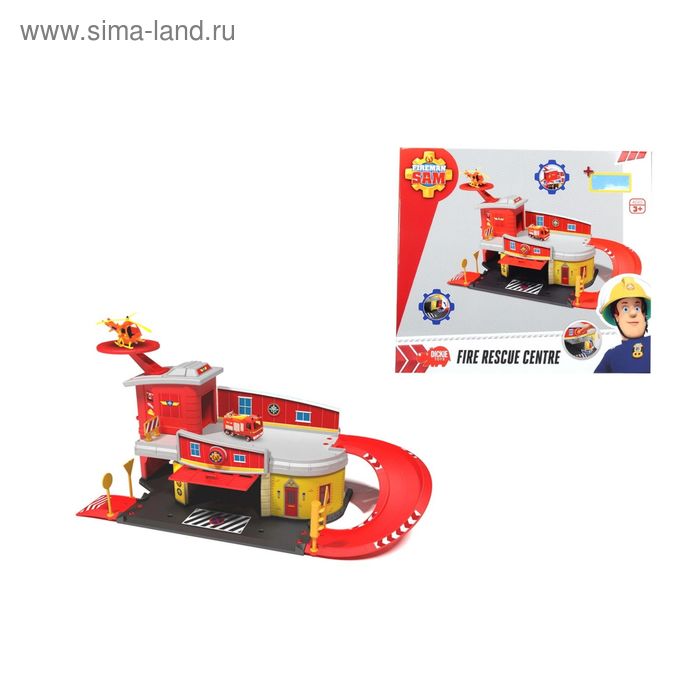 Игровой набор "Пожарный гараж" с вертолётом - Фото 1