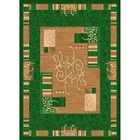 Ковер Фокус, размер 166х230 см, цвет зелёный, войлок 195 г/м2 - Фото 1