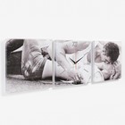 Часы настенные, модульные, серия: Люди, "Любовь", 35х110 см - фото 8308859