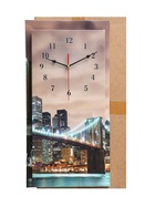 Часы-картина настенные, модульные «Светящийся мост», бесшумные, 60×80 см, триптих - фото 44069393