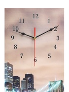 Часы-картина настенные, модульные «Светящийся мост», бесшумные, 60×80 см, триптих - фото 44069390