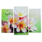 Часы настенные модульные «Сиреневые цветы», 60 × 80 см - фото 9822642
