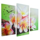 Часы настенные модульные «Сиреневые цветы», 60 × 80 см - фото 9822643