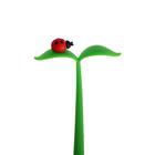 Ручка гелевая-прикол "Божья коровка на листочке" - Фото 3