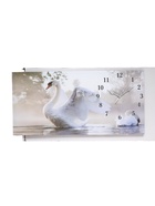 Часы-картина настенные, на холсте, интерьерные, бесшумные «Белый лебедь», 40×76 см - Фото 6