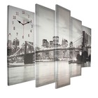 Часы=картина настенные, модульные «Мост», бесшумные, 80×140 см - Фото 2