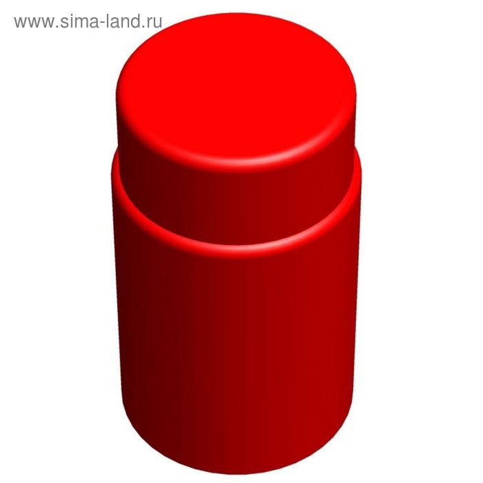 Цилиндрический элемент GigaBloks 5" красный - Фото 1