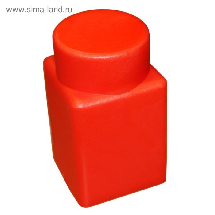 Элемент GigaBloks 5" 1 х 1 красный - Фото 1