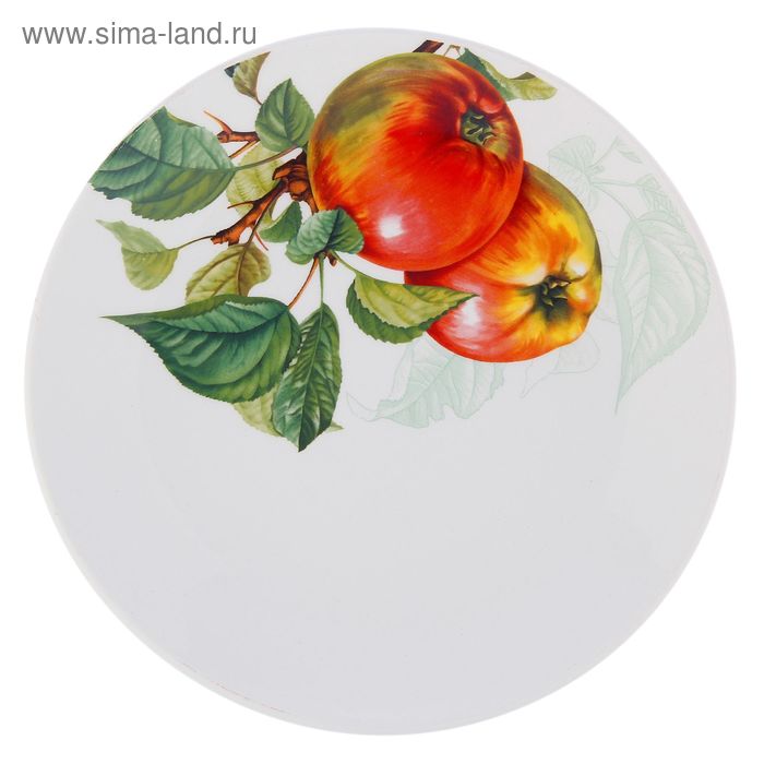 Тарелка мелкая 22 см «Яблоки» - Фото 1