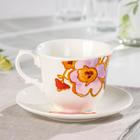 Чайная пара «Арина. Цветы-2»: чашка 270 мл, блюдце d=14,7 см - Фото 2
