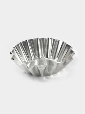 Форма для выпечки кекса, d=8.9 см, жесть, серебристая