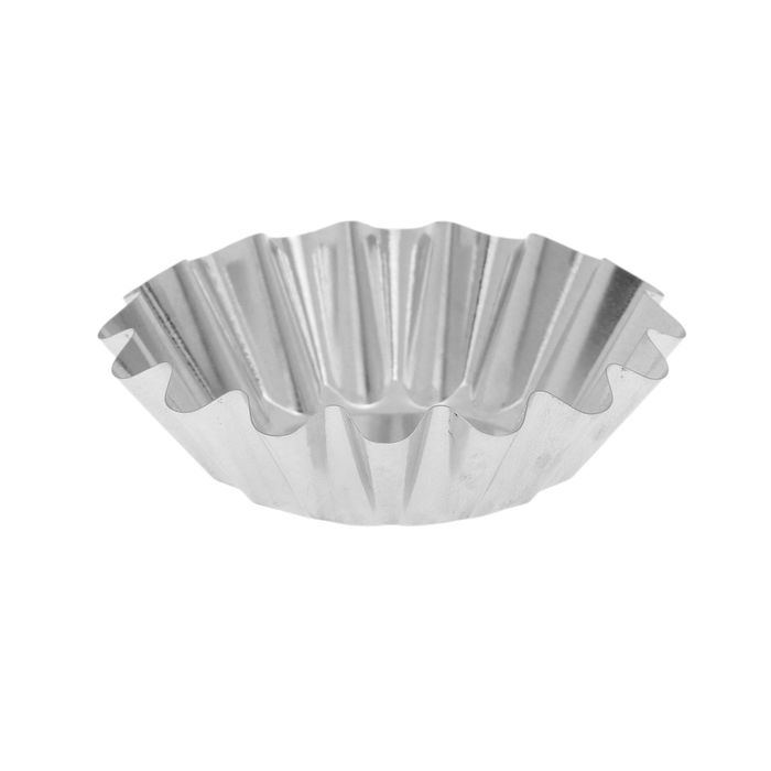 Форма для выпечки кекса, d=8.9 см, жесть, серебристая