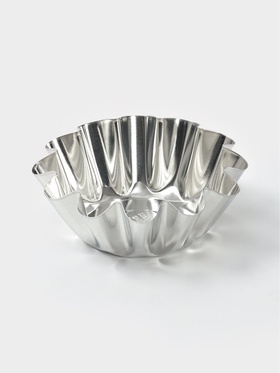 Форма для выпечки ромовой бабы, d=12.2 см, жесть, серебрситая