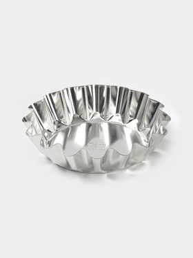 Форма для выпечки классическая, d=16 см, низкая, жесть, серебристая