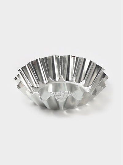 Форма для выпечки кекса, d=8.3 см, h=2.1 см, жесть, серебристая