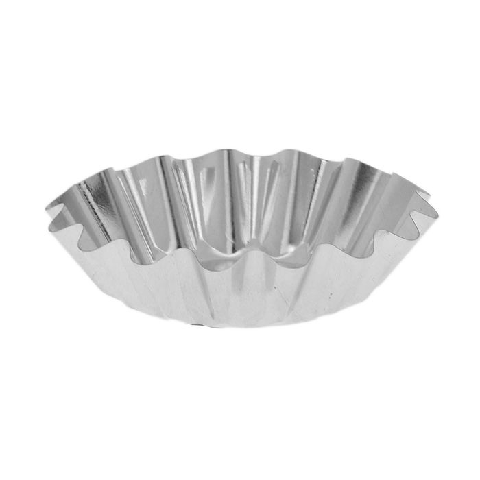 Форма для выпечки кекса, d=8.3 см, жесть, серебристая