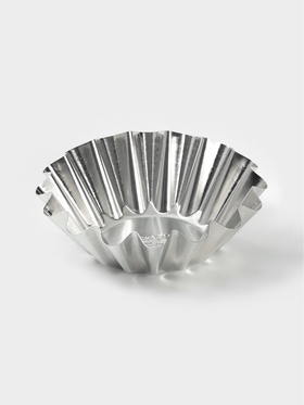 Форма для выпечки кекса, d=9.5 см, жесть, серебрситая