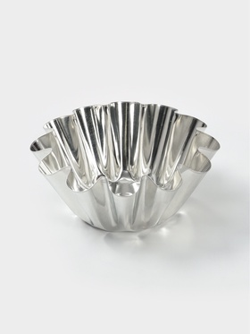 Форма для выпечки ромовой бабы, d=14 см, жесть, серебрситая