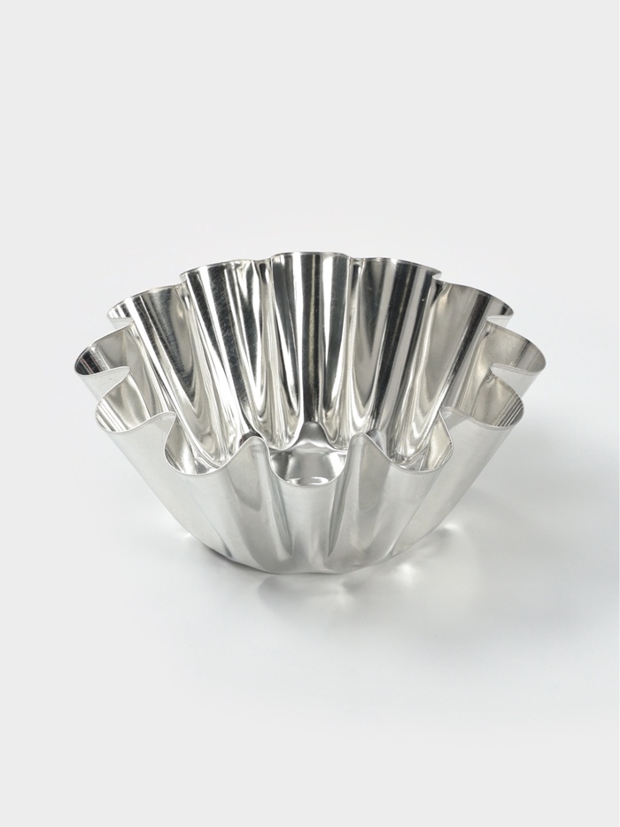 Форма для выпечки ромовой бабы, d=14 см, жесть, серебрситая