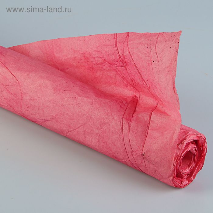 Бумага для декорирования "Де люкс", жатая, розовая, 0,7 х 5 м - Фото 1