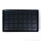 Поддон для рассады, 53×33×4.7 см, пластик, чёрный, Greengo - Фото 1