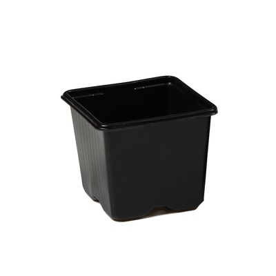 Горшок для рассады, 320 мл, 8×8×7 см, чёрный, Greengo