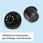 Набор для рассады: стаканы по 500 мл (8 шт.), поддон 40×20 см, чёрный, Greengo - Фото 4