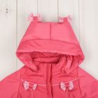 Комплект (куртка, брюки) для девочки, рост 92 см, цвет розовый/бордовый Ш-0142_М - Фото 2