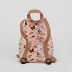 Рюкзак детский на молнии, 2 отдела, наружный карман, цвет розовый - Фото 3