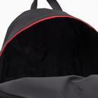 Рюкзак на молнии, наружный карман, цвет чёрный/красный - Фото 4