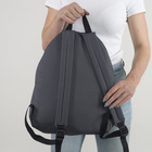 Рюкзак молодёжный. отдел на молнии, наружный карман, цвет серый - Фото 4