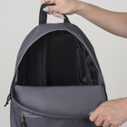 Рюкзак молодёжный. отдел на молнии, наружный карман, цвет серый - Фото 5
