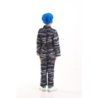 Карнавальный костюм «Десант», берет, комбинезон, пояс, 5-7 лет, рост 122-134 см - Фото 3