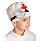 Карнавальный костюм «Доктор», шапка с инструментом, халат, 3-5 лет, рост 104-116 см - Фото 3