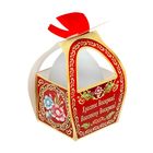 Коробочка подарочная для яйца "Христос Воскресе! Жостово" - Фото 1