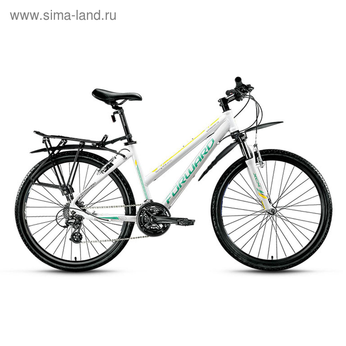 Велосипед 26" Forward Canberra 1.0, 2016, цвет белый, размер 17"