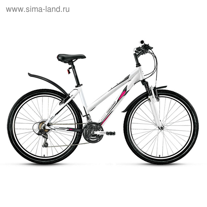 Велосипед 26" Forward Jade 1.0, 2016, цвет белый/сер.мат., размер 17"