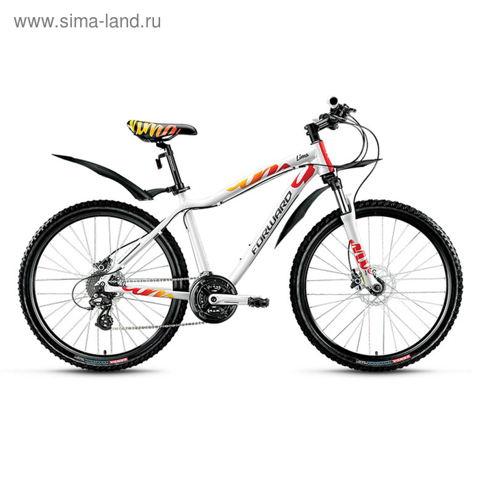 Велосипед 26" Forward Lima 3.0 disc, 2016, цвет белый, размер 15" - Фото 1