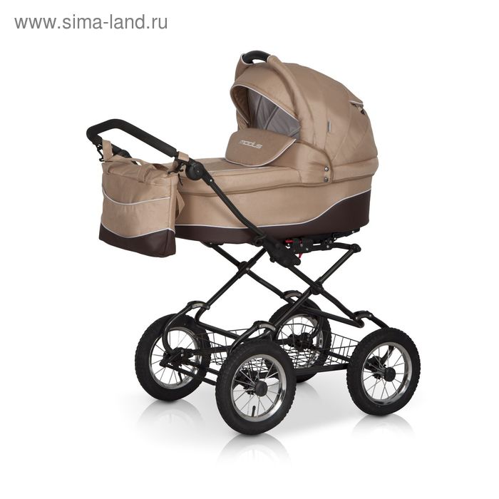 Коляска 2 в 1 Modus Classic Riko, 02 коричневый-бежевый - Фото 1