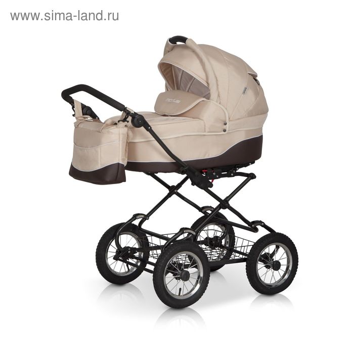 Коляска 2 в 1 Modus Classic Riko, 03 коричневый-слоновая кость - Фото 1