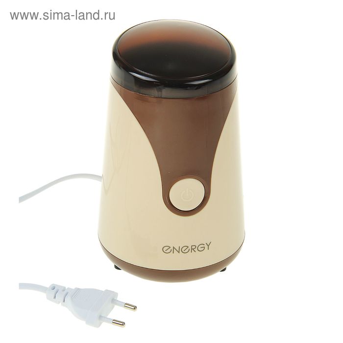 Кофемолка ENERGY EN-106, электрическая, 150 Вт, 50 г, коричневая