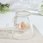 Кружка ОСЗ «Акварельные цветы», 250 мл, стекло, рисунок МИКС - Фото 3