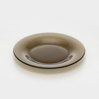 Тарелка десертная стеклянная Ambiente Eclips, d=19,6 см, цвет коричневый - Фото 2