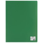 Папка с 60 прозрачными вкладышами А4, 500 мкм STAFF эконом, зелёная - Фото 1