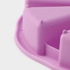Форма для выпечки Доляна «Кусочки торта», силикон, 26×26×4 см, 8 ячеек (9,5×5,8 см), цвет сиреневый - Фото 4