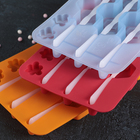 Форма силиконовая для леденцов и мороженого Доляна «Соты», 20,5×12×2 см, 3 ячейки, с палочками, цвет МИКС - Фото 3
