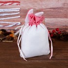 Подарочная сумочка "Зайка" щечки и ушки в горошек, цвета МИКС - Фото 2