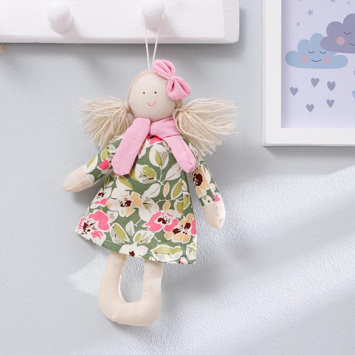 Кукла интерьерная «Маруся», с бантиком и шарфом, цвета МИКС - Фото 1