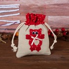 Подарочная сумочка «Совушка», с сердцем, цвета МИКС - Фото 1
