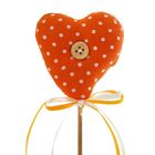 Мягкая игрушка «Сердце с пуговкой», на палочке, бантик, цвета МИКС - Фото 2